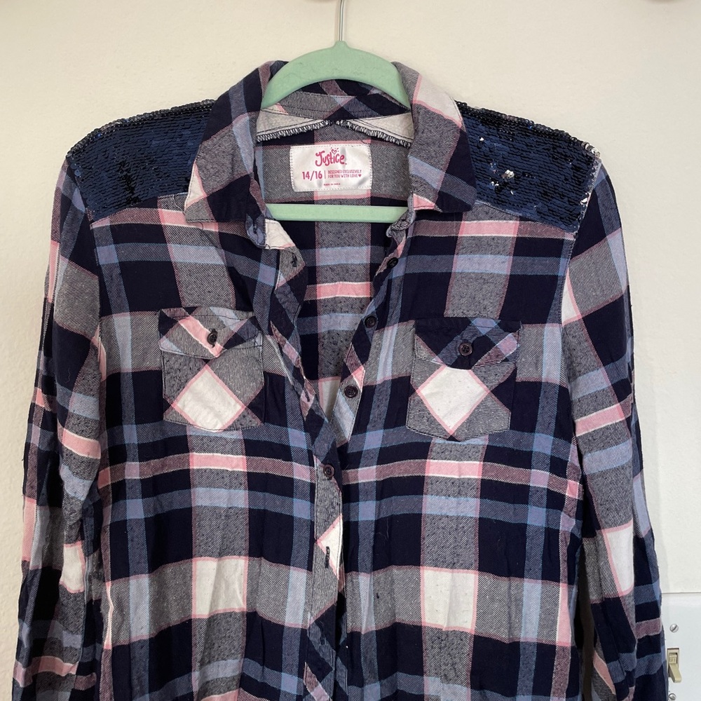 Blue and Pink Flannel